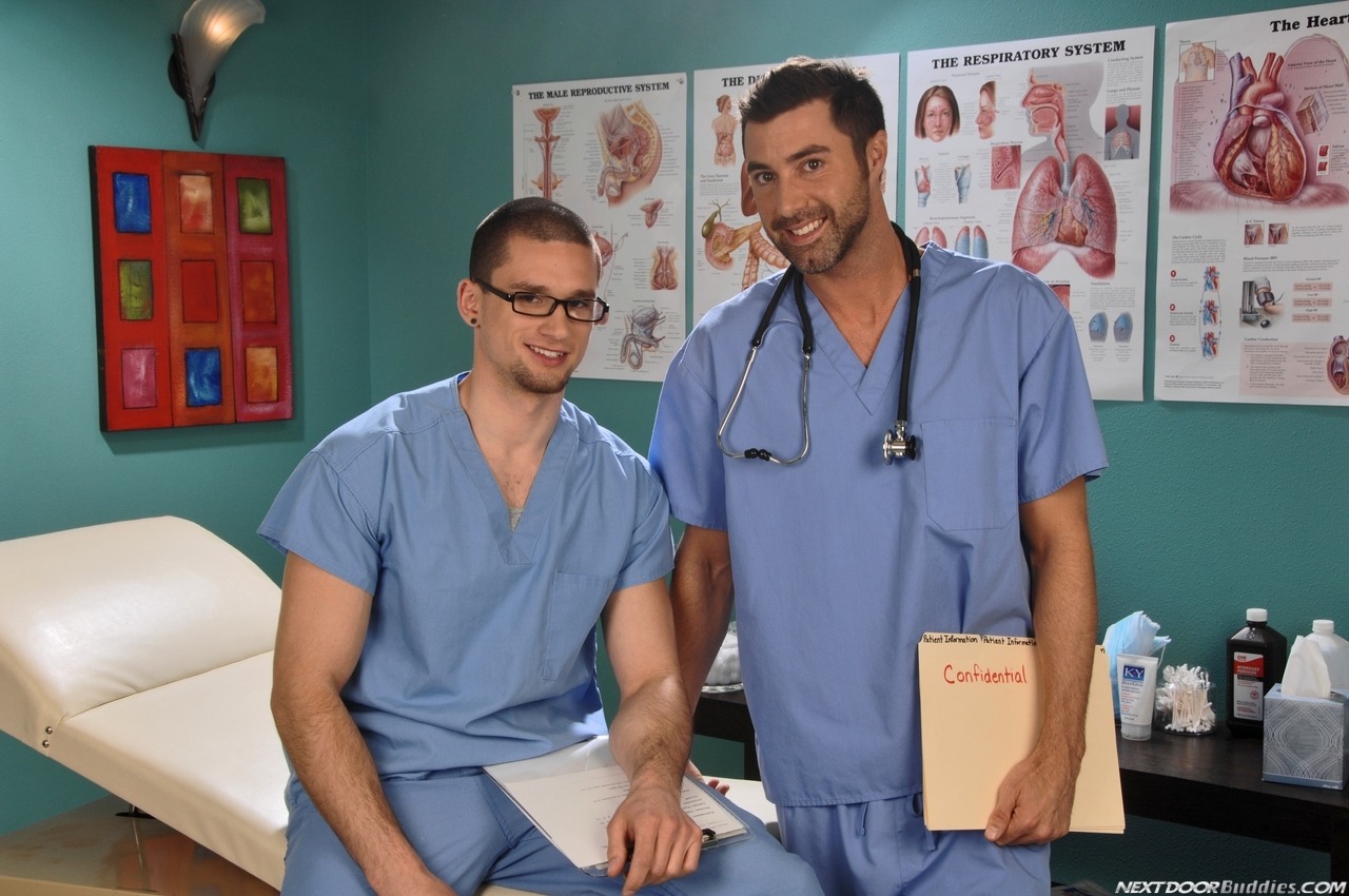 Anthony Romero and Justin Beal for Next Door Buddies, playing a pair of horny med school students.