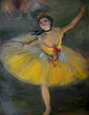 Ballerina Painting Degas
