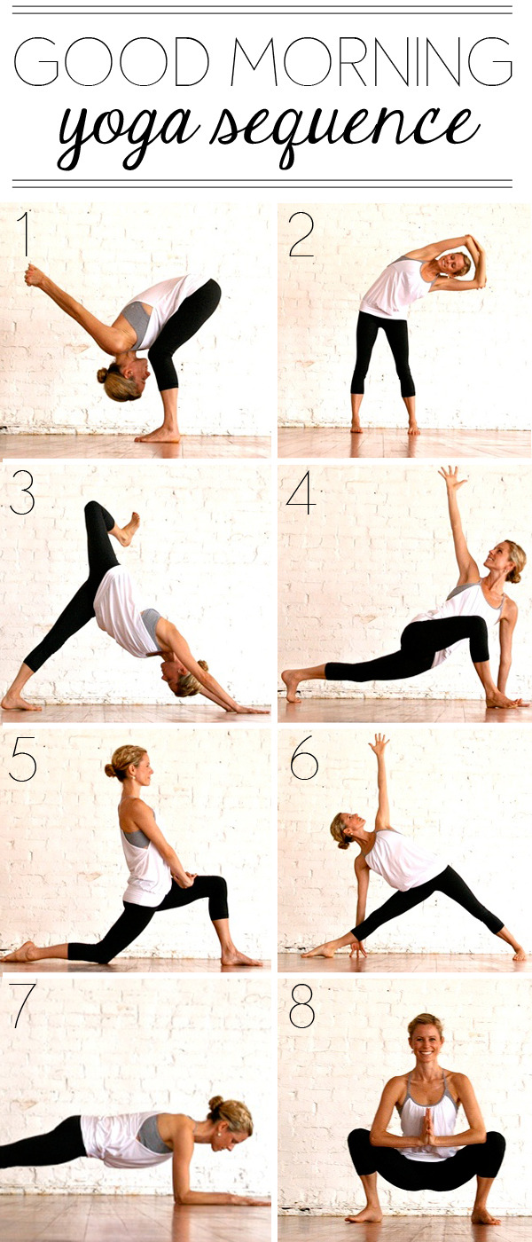fitnessloveaffair:

Try this yoga routine in the morning to open up and get ready for the day.
Source
