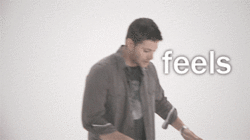 SPNG Tags: Jensen / SHOO FEELINGS DON&#8217;T BOTHER ME /
Looking for a particular Supernatural reaction gif? This blog organizes them so you don’t have to spend hours hunting them down.