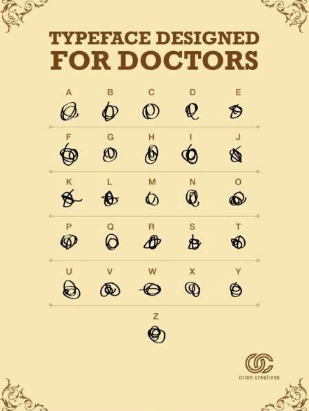 Tipografía para médicos (Via: opaco -&gt; via @odeleandro)