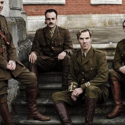 Small Parade&#8217;s End photo I hadn&#8217;t seen before featuring Benedict Cumberbatch and Patrick Kennedy.
From here.
