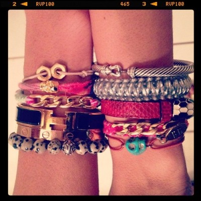 My bracelets. #cartier #davidyurman #hermes #bvlgari #jewelry by daniellehamo_thenutritionvault 