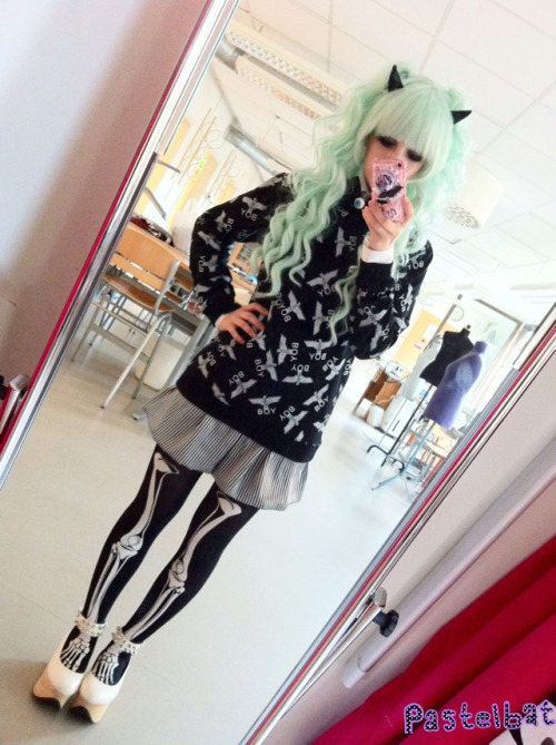 Black and white outfit today&#160;!(◍•ᴗ•◍)