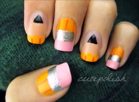 Sep 05th, 12. Get Back-to-School ready with this adorable pencil nails