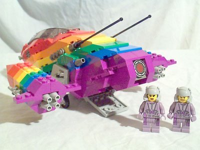 Lego Battleship on Rainbow Lego Battleship