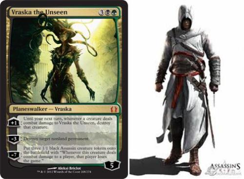 Has someone already worked out a 1/1 black assassin creature token featuring some Assassin’s Creed artwork yet ?