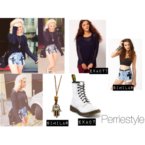 Perrie leaving a hotel.
Top: Here
Shorts: Here
Necklace: Here
Shoes: Here
Alison xxx