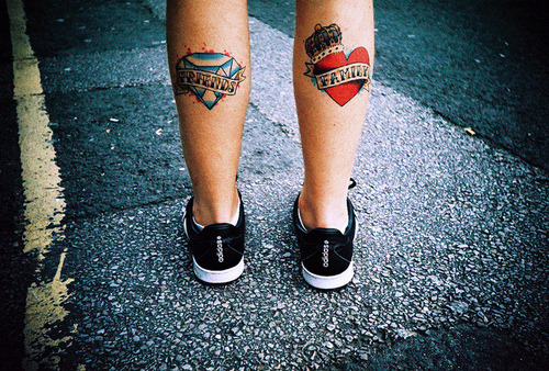 leg, tattoo, calf, design