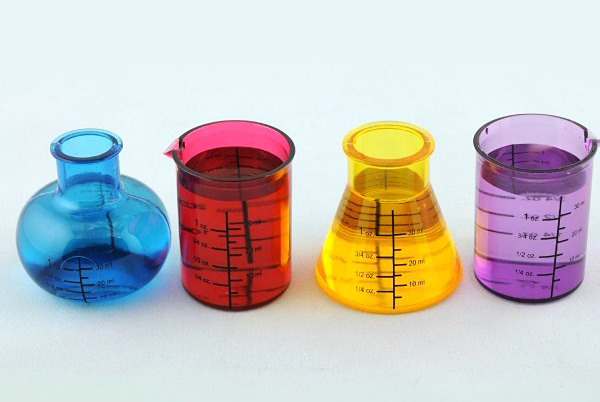 A chemistry shot glass set for your up-close-and-personal examinations of various ethanol solutions. (via Wired Design)