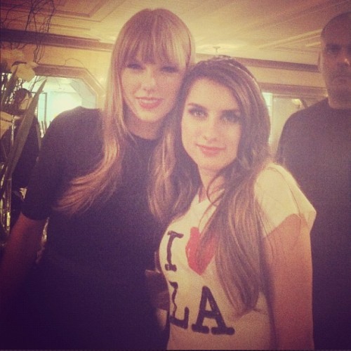 
Taylor with a fan in Brazil
