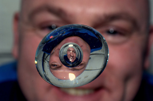 A Bubble Inside A Drop of Water Aboard the International Space Station