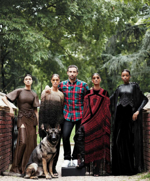 modelsofcolor:

A Master of Modern Couture, Riccardo Tisci with Daniela Braga, Joan Smalls, Liya Kebede, and Maria Borges photographed by Willy Vanderperre for UK Vogue, October 2012
