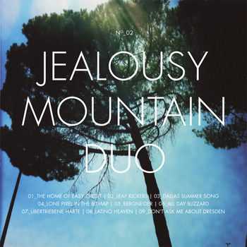 I have been listening to Jealousy Mountain Duo this afternoon, following an excited listen to a track featured on The Wire’s excellent Wire Tapper 30 compilation. Think Hella’s ‘Biblical Violence’, but less violent, with hints of free-jazz and a lethargic alt country edge that evokes monolithic cacti, clouds of dust kicked up by old trucks and beardy men in dungarees chewing tobacco on timber porches. Which is strange because JMD are German.
Their new album No.2 The Home of Easy Credit is out now on MP3 and from October 1 on CD and Vinyl via Blunoise. To listen, click below:
http://jealousymountainduo.bandcamp.com/album/n-02-the-home-of-easy-credit