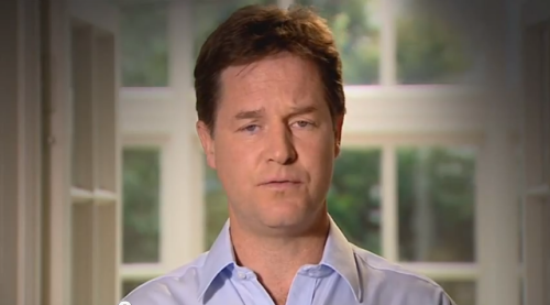 Nick Clegg was visited by an angel who showed him what things would be like if he&#8217;d never been born, and nothing was worse, and the streets were filled with eternal summer sunshine and the peals of children&#8217;s laughter, and Nick Clegg offered to kill himself but the angel said that wasn&#8217;t going to help, because the damage has already been done if you think about it, hasn&#8217;t it Nick? Hasn&#8217;t it? Nick?