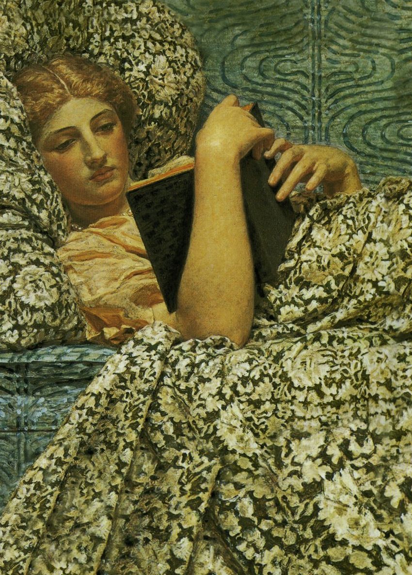 lyghtmylife:

Albert MOORE
[English Classicist Painter, 1841-1893]
Red Berries (Detail), 1884
oil on canvas
