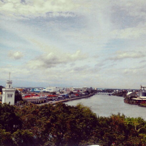 Iloilo #iloilo #city #field #trip #sky #river #clouds (Taken with Instagram)