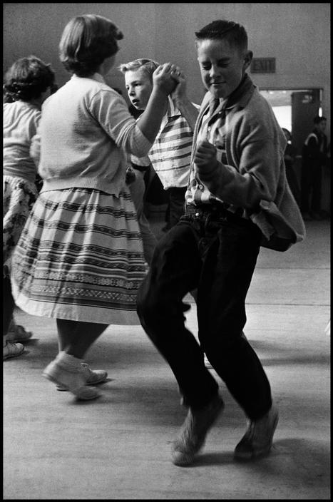 Kids on the dancefloor, Orinda, California, 1950.
