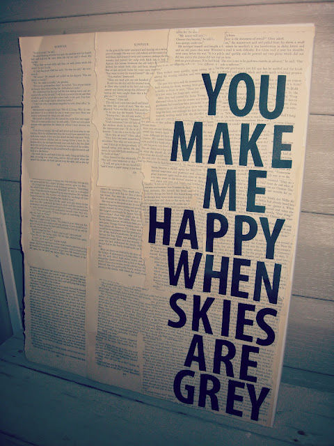 you make me happy when skies are grey