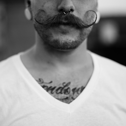 Piercing Tattoos Tattoo Moustache Mustache Guy Beard Septum