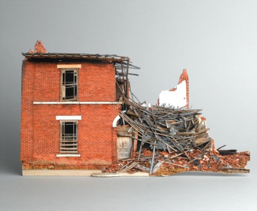 (via Broken Houses, Scale Models of Decaying Buildings by Ofra Lapid)