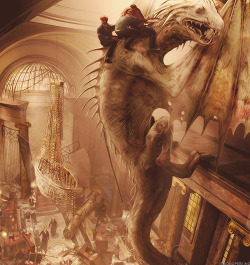 Harry Potter and the Deathly Hallows Part II: Escape from Gringotts Concept Art