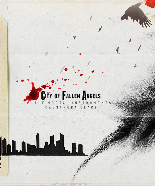 Ooh, I like.
likechildreninafairytale:

TMI/TID 30 days edit challenge&#160;» Day 1: Edit a cover of your favourite book [TMI]-City of Fallen Angels
