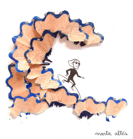 http://www.martaltes.com/Playing-with-pencil-shavings