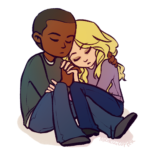 michellicopter: Boyd &amp; Erica because hand holding. REBLOG ALL THE BERICA!