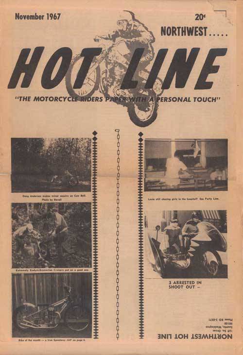 Vintage Bike Magazine/HOT LINE 1967 November