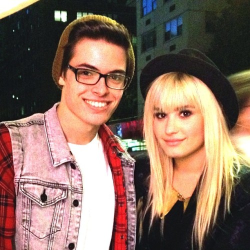 Demi and a fan today 