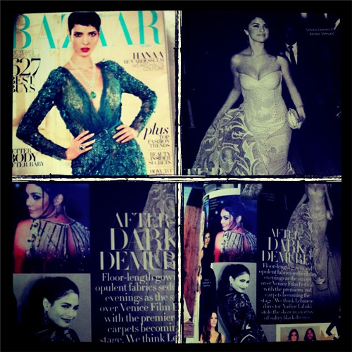 Selena Gomez and Vanessa Hudgens in the first page of Bazaar Magazine! 