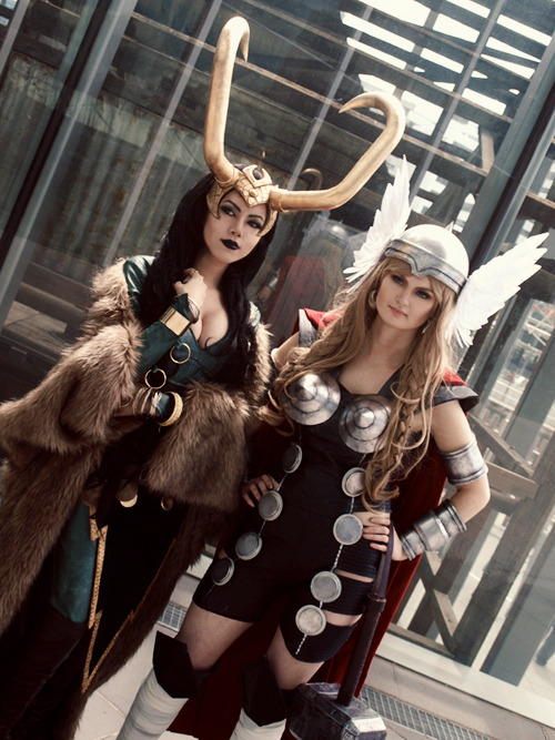 taken at Melbourne Armageddon expo by our lovely photog Rach ♥Jane as Earth-X lady Thor &amp; myself as lady Loki