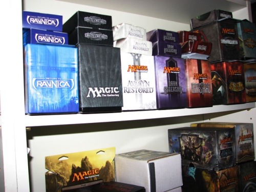 N3rd Pride - Magic: the Gathering colleciotn
My shelf - groaning under the weight of my card collection.
