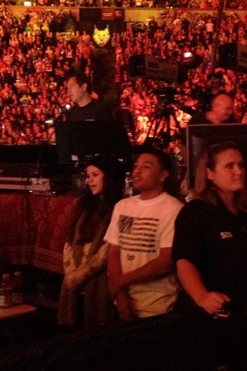  Selena and Fredo at Justin&#8217;s concert tonight! 
