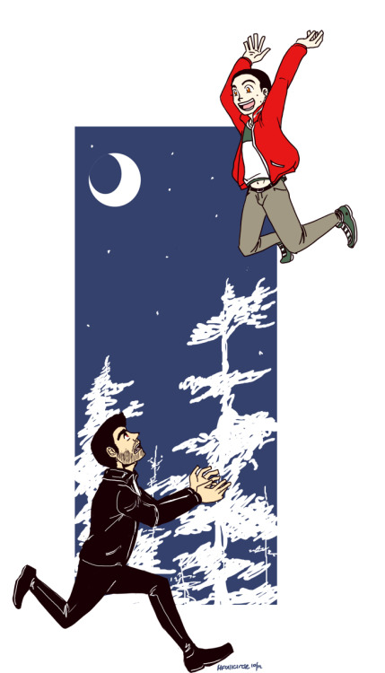mfullcircle: SOURWOLF, CATCH!! I envy people that can draw smexy Sterek.  I really do, because, I seem to end up just making cutesy simple awkward stuff that I like, but is not smexy.  =v= Enjoy! 