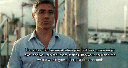 Image result for clooney up in the air gif