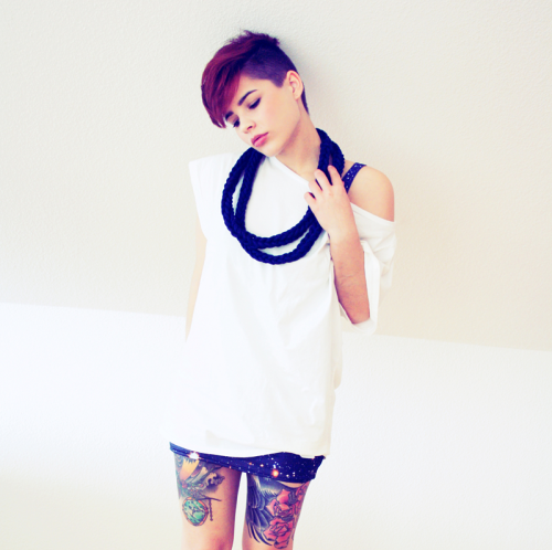 xthecoldfrontx:

necklace from www.christina-pauls.de  http://pinterest.com/xchristinapauls/
dress from http://blackmilkclothing.com/

