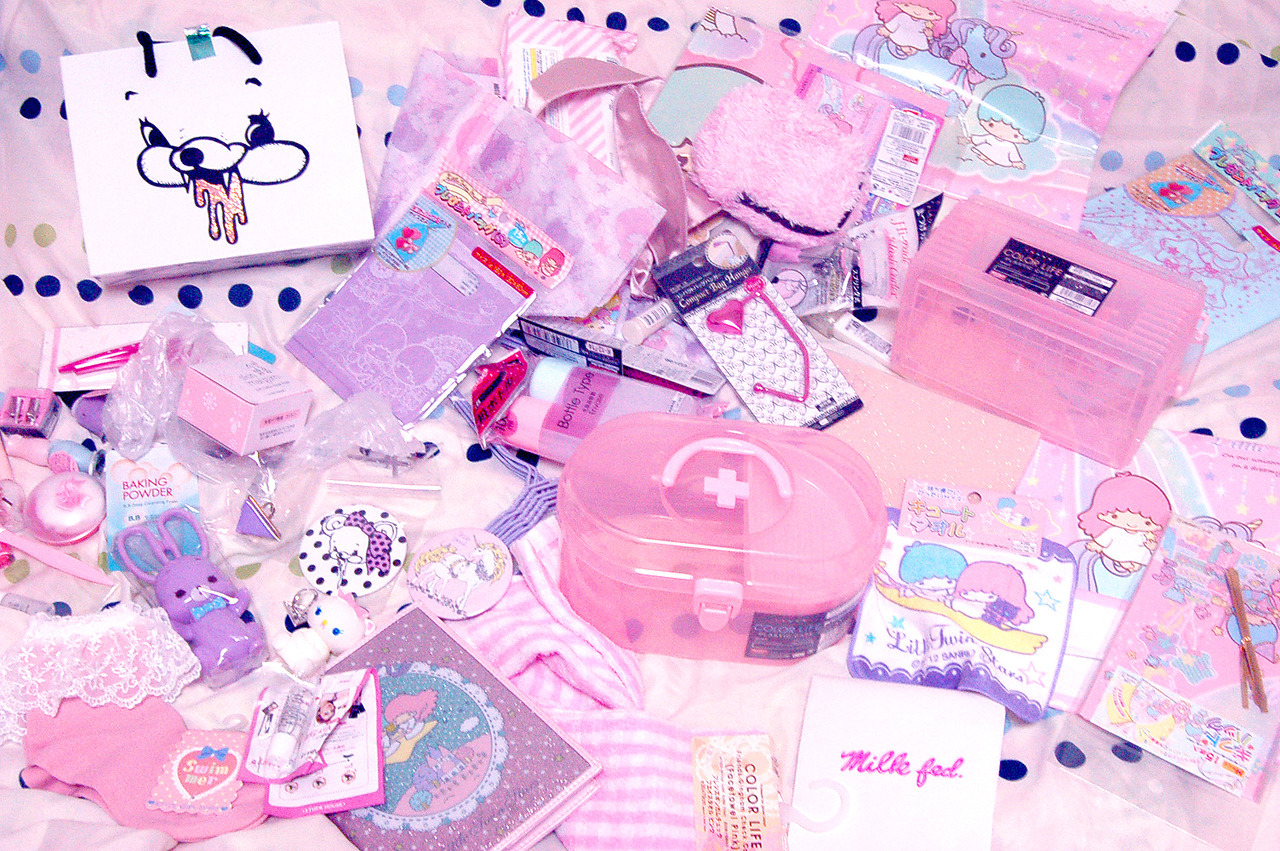 lilacck:

some of the items I bought today!( ♡´ ∀｀) 
