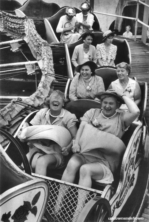 
“On the Caterpillar,”  during a Clapham Women’s Pub outing, 1956

by Grace Robertson

