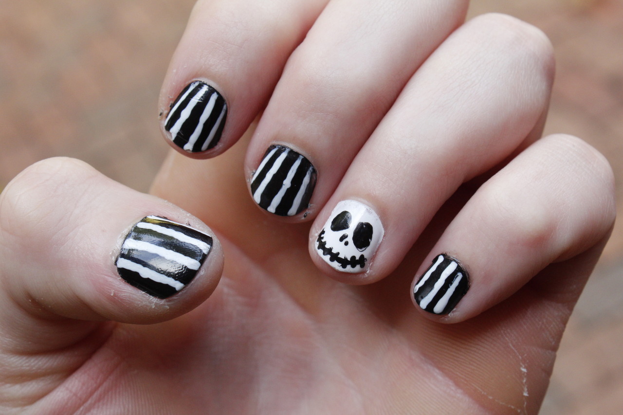The Nightmare Before Christmas Nails! :) Recreated... | The Nail Art ...