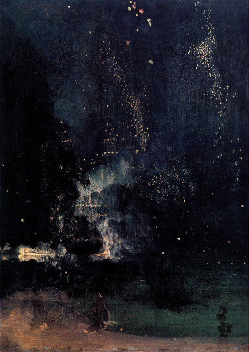nevver:

Nocturne in Black and Gold: The Falling Rocket, James Whistler
