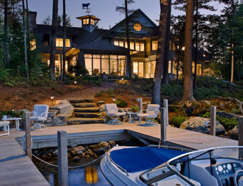 Lakefront custom home