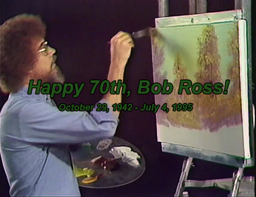 gif bob ross the joy of painting bobrossgifs •