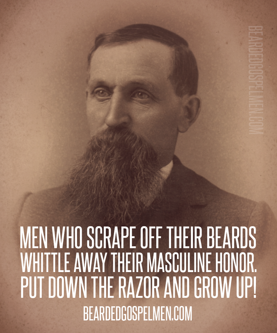 Do you scrape off your beard? Quote taken from @SaintBeardrick  