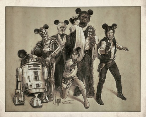 Star Wars / Disney Illustration by Paul Shipper