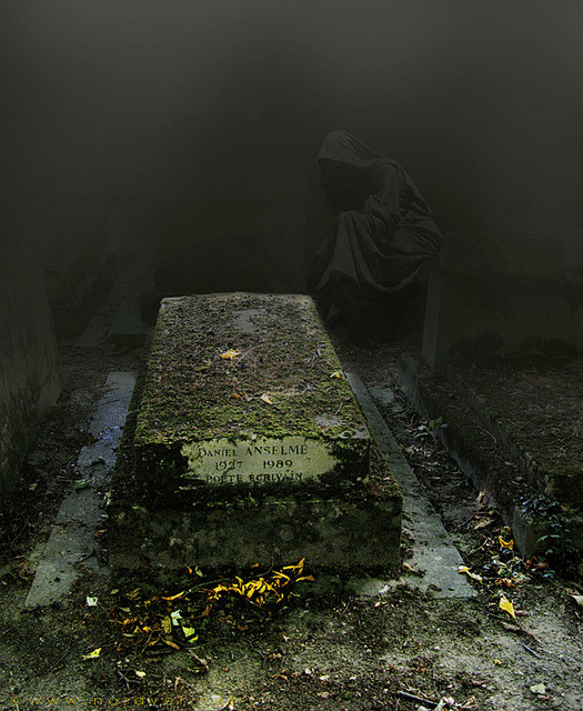 Père Lachaise Cemetery, the largest cemetery in Paris, France; it is the most visited cemetery in the world and is said to be one of the most haunted cemeteries in Europe (by nora ver).
