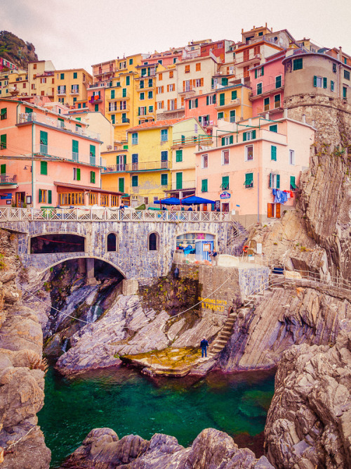 travelthisworld:

Cinque Terre ♦ Manarola, Italy | by miemo
