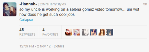 Selena is apparently working on a commercial tomorrow!