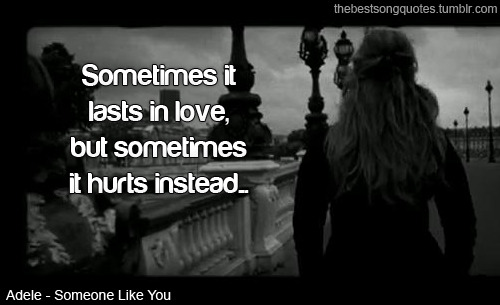 the best song quotes, Adele - Someone Like You
